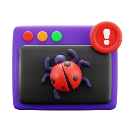 Cyber Bug  3D Icon