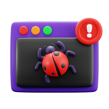 Cyber-bug  3D Icon