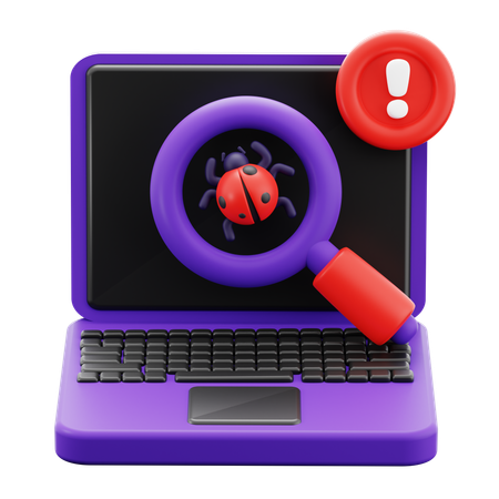 Cyber Bug Alarm  3D Icon