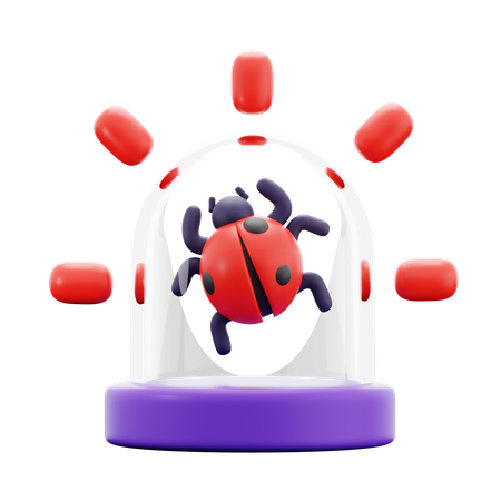 Cyber Bug Alarm  3D Icon