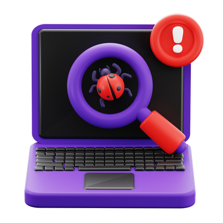 Cyber Bug Alarm  3D Icon