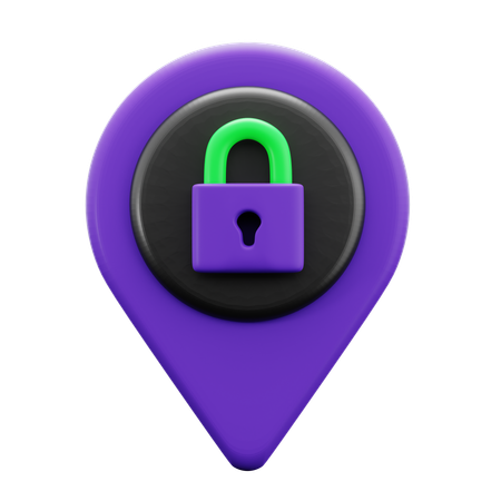 Cyber Crime Location  3D Icon