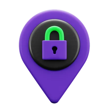 Cyber Crime Location  3D Icon