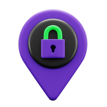 Cyber Crime Location  3D Icon
