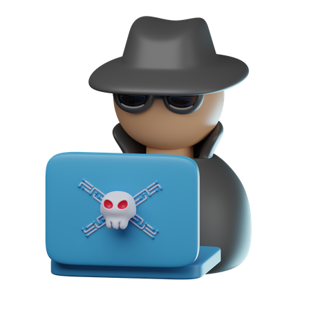 Cyber-Hacker  3D Icon