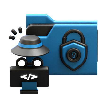 Cyber identity  3D Icon