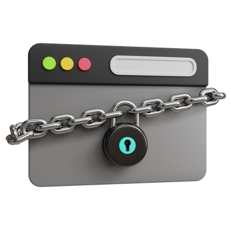 Cyber Lock  3D Icon