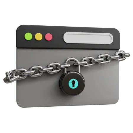 Cyber Lock  3D Icon