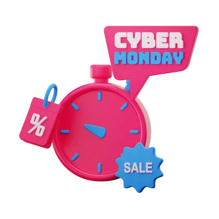 Date limite du cyber lundi  3D Icon