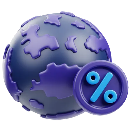 Globe du cyber lundi  3D Icon