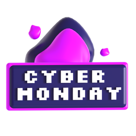 Feu du Cyber Monday  3D Icon