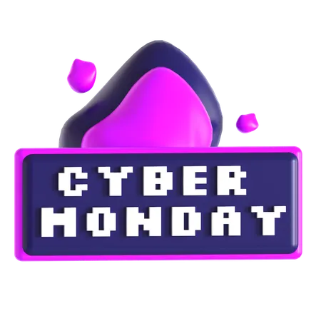 Feu du Cyber Monday  3D Icon