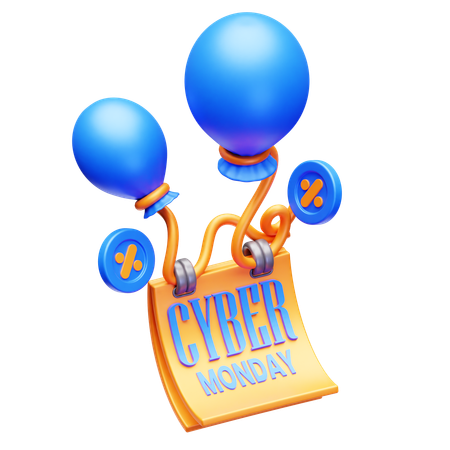 Réduction du cyber lundi  3D Icon