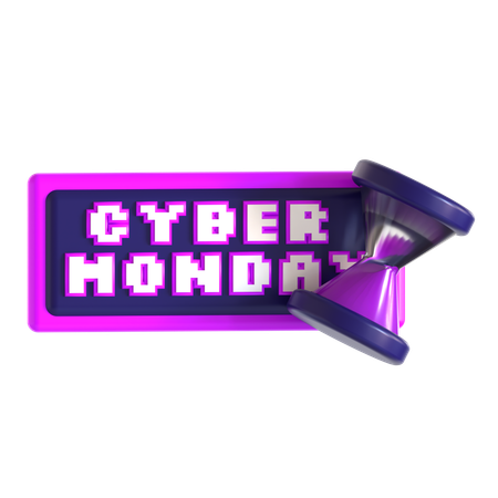 Sablier du cyber lundi  3D Icon