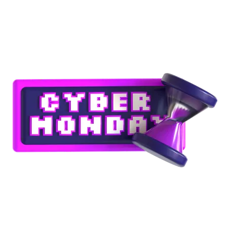 Sablier du cyber lundi  3D Icon