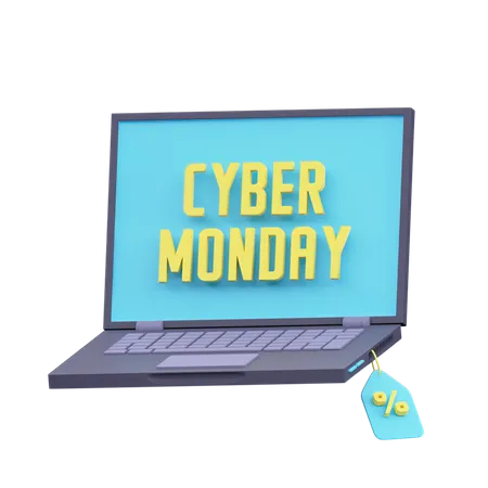 Vente du Cyber Monday  3D Icon