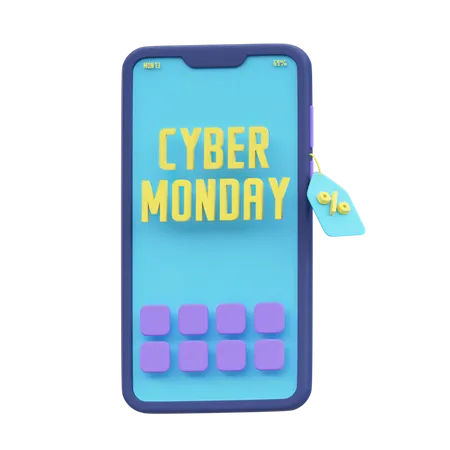 Vente du Cyber Monday  3D Icon