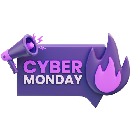 Vente du Cyber Monday  3D Icon