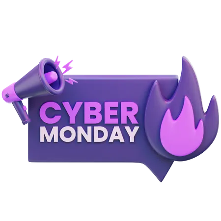 Vente du Cyber Monday  3D Icon