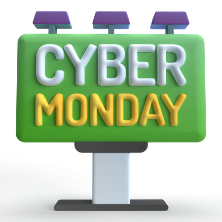 Cyber Monday  3D Icon