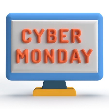 Cyber Monday  3D Icon