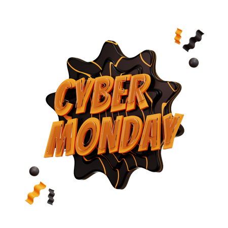 Cyber Monday  3D Illustration