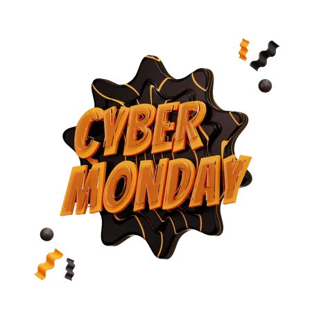 Cyber Monday  3D Illustration