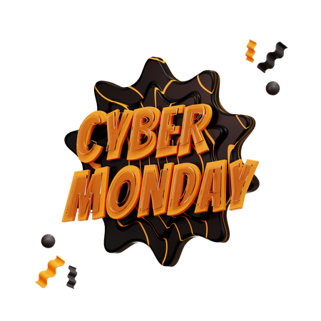 Cyber Monday 3D Illustration