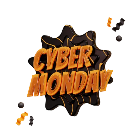 Cyber Monday 3D Illustration