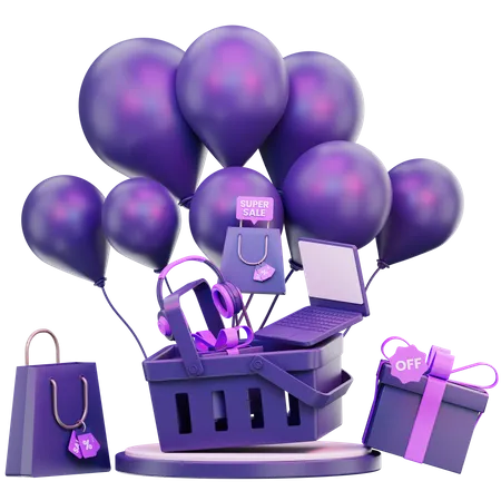 Gift Cyber Monday 3D Icon