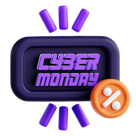 Cyber Monday Angebot  3D Icon