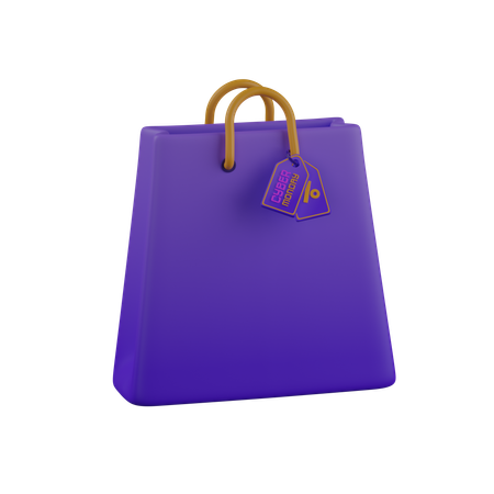Cyber Monday Bag  3D Icon