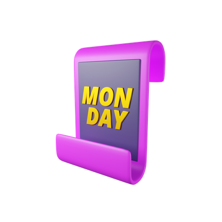 Cyber Monday Bill  3D Icon