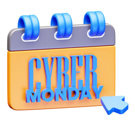 Cyber Monday Calendar  3D Icon