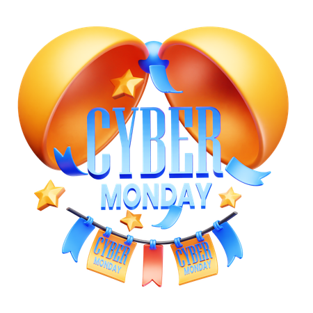 Cyber Monday Celebrations  3D Icon