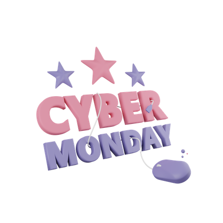 Cyber Monday Click  3D Icon