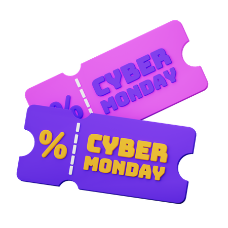 Cyber Monday Coupon  3D Icon
