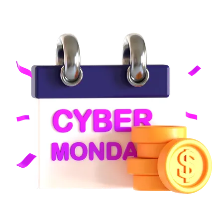 Cyber Monday Date  3D Icon