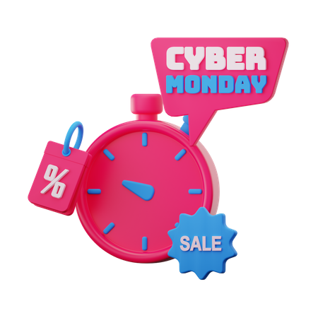 Cyber Monday Deadline  3D Icon