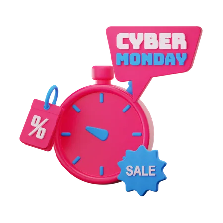 Cyber Monday Deadline  3D Icon