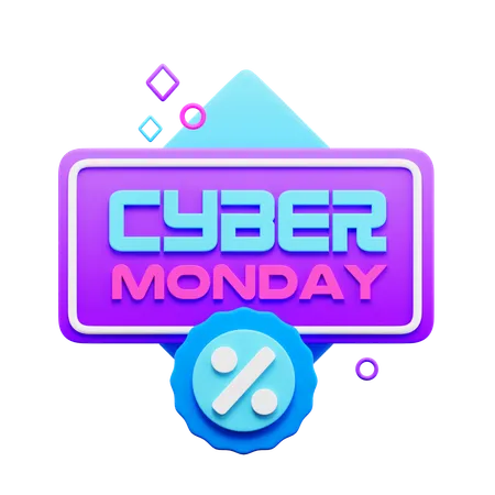 Cyber Monday Discount  3D Icon