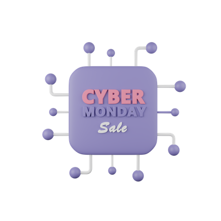 Cyber Monday Discount 3D Icon