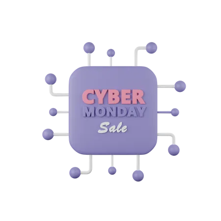 Cyber Monday Discount  3D Icon