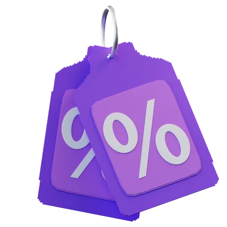 Cyber Monday Discount Tag  3D Icon