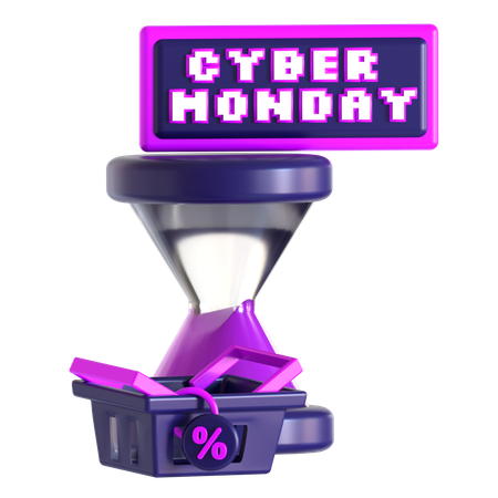 Frist für Cyber Monday  3D Icon