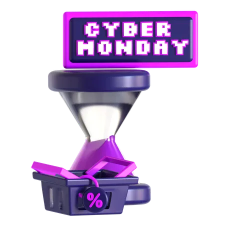 Frist für Cyber Monday  3D Icon