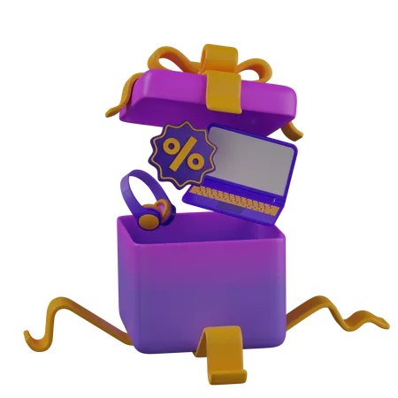 Cyber Monday Gift  3D Icon