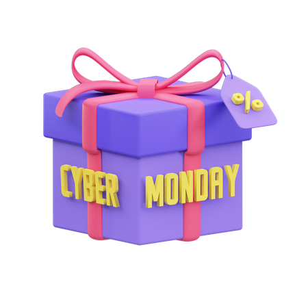 Cyber Monday Gift  3D Icon