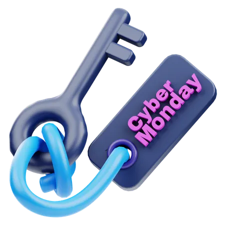 Cyber Monday Key  3D Icon