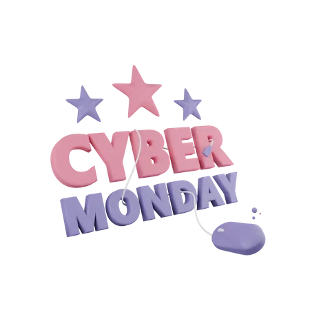 Cyber Monday Klick  3D Icon